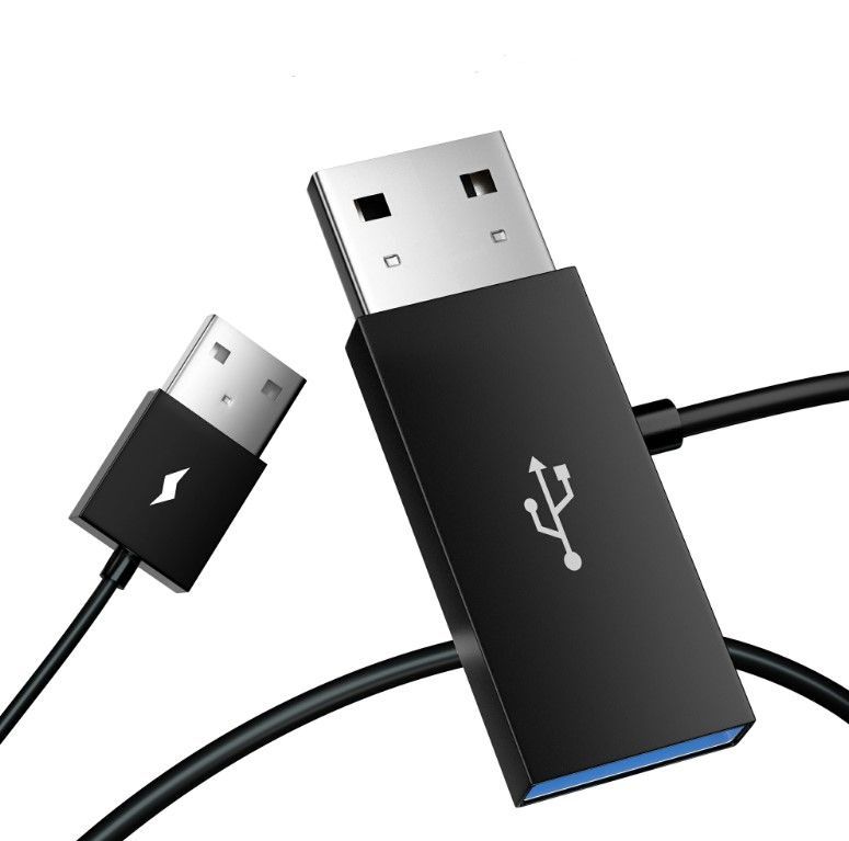 OTTOCAST 二股ケーブル Y字ケーブル 電源補助ケーブル USBケーブル 2