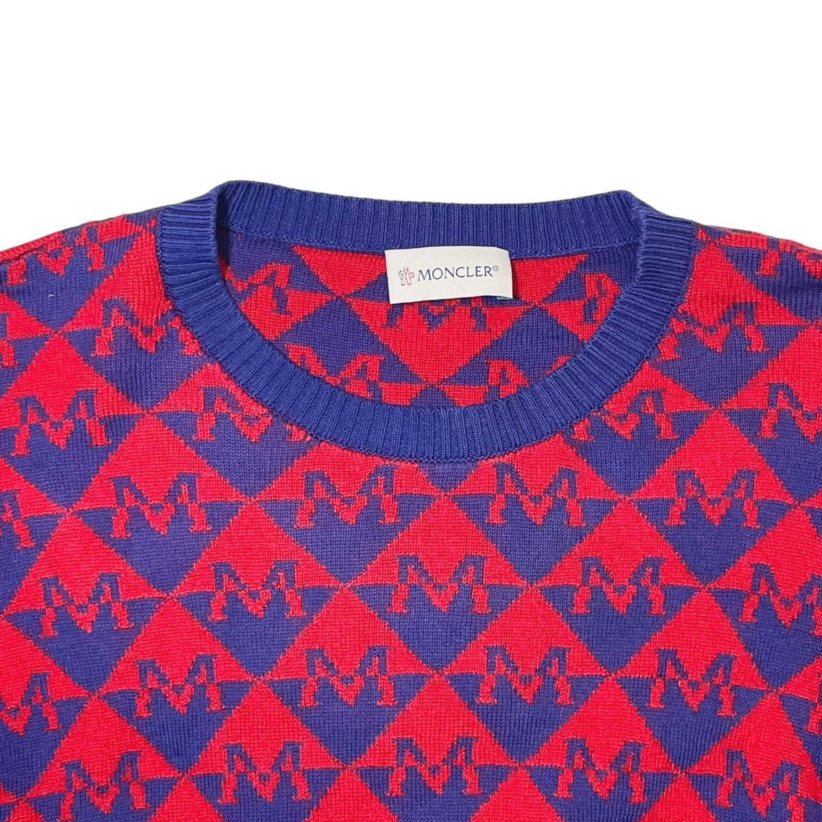 MONCLER モンクレール セーター トリコロール ロゴワッペン Mサイズ MONCLER モンクレール セーター トリコロール ロゴワッペン Mサイズ