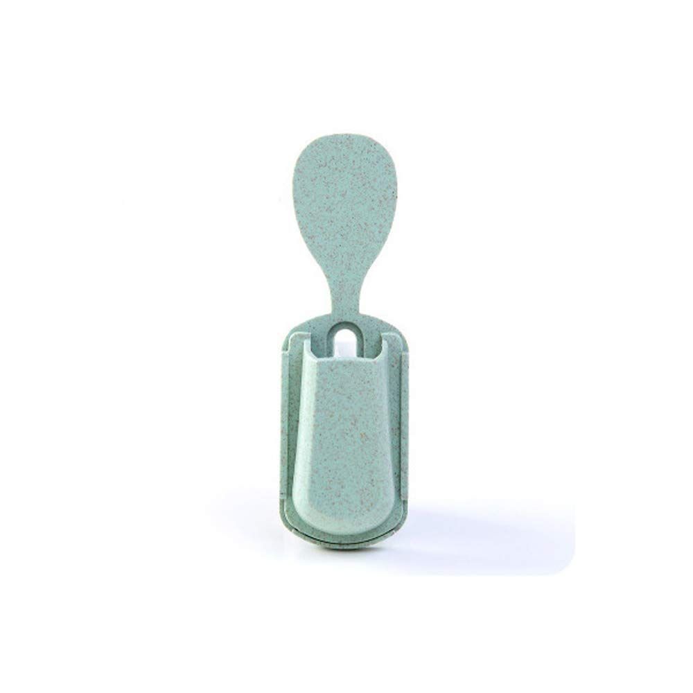 【新着商品】キッチンツールスタンド (グリーン キッチン用品 炊飯器 吸着 吸盤式 フォーク 1個セット) スプーン 吸盤ホルダー しゃもじ収納 しゃもじケース