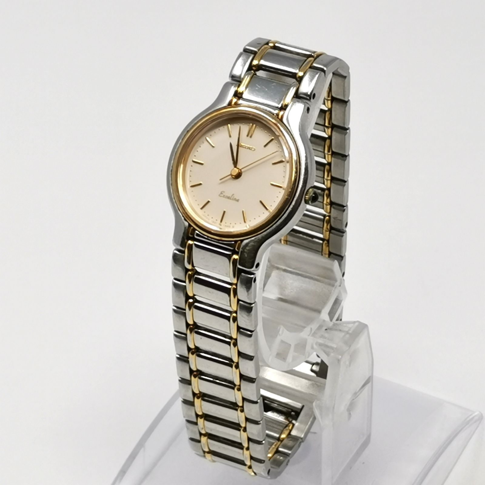 SEIKO EXCELINE 腕時計 シルバー ゴールド レディース 電池ないため