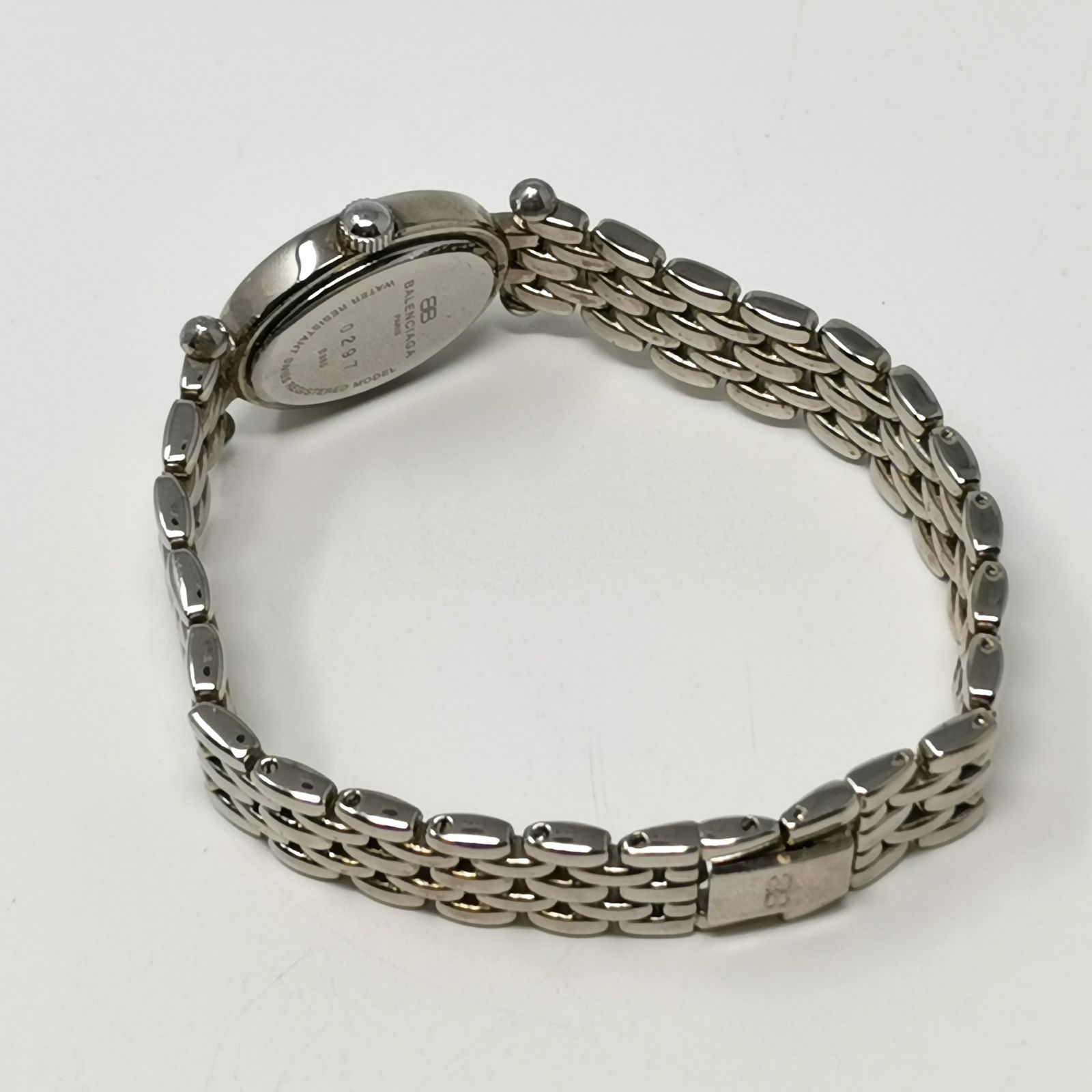 バレンシアガ B985 ストーン クォーツ 腕時計 レディース 電池ないため