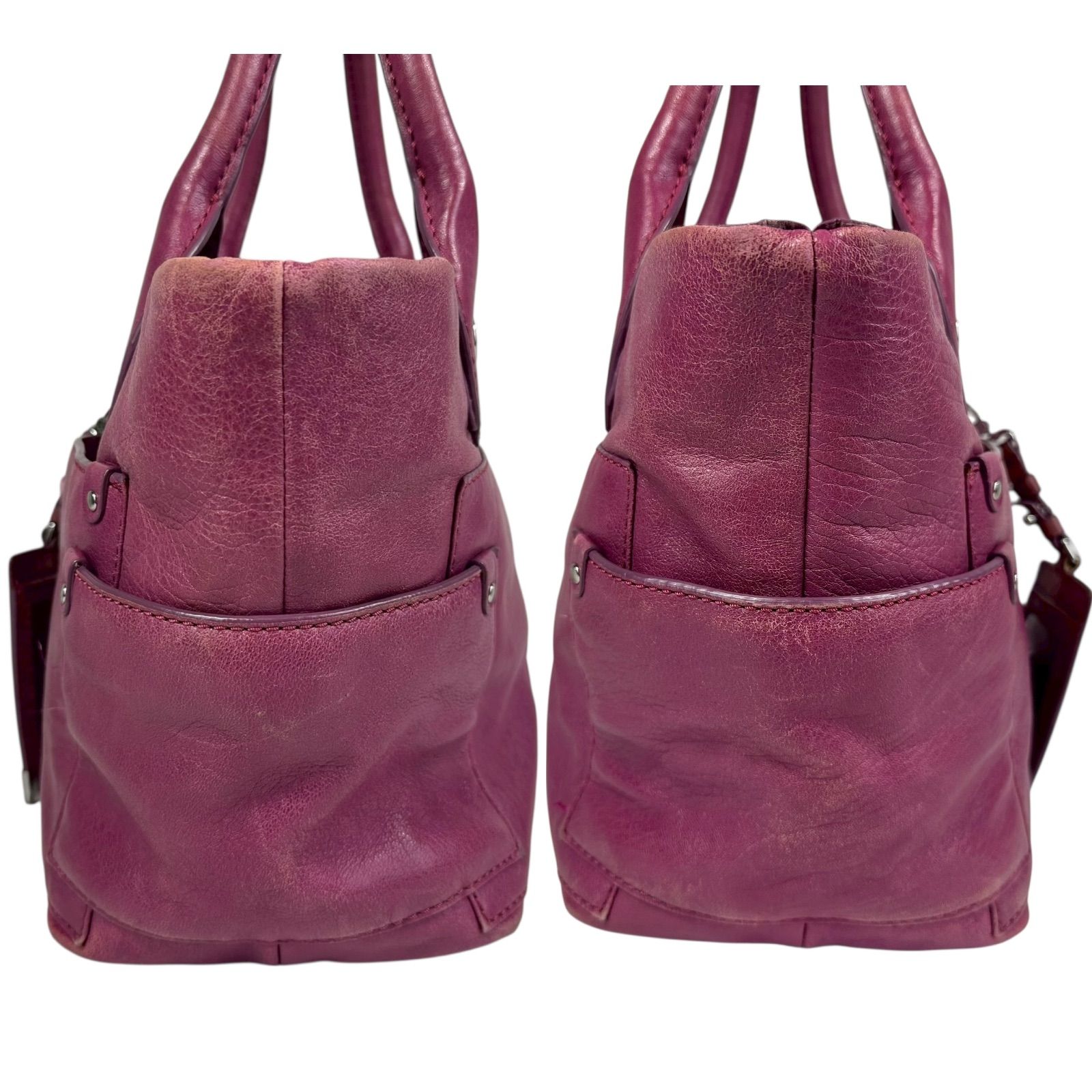 マークバイマークジェイコブス クラシックQ　y2k バッグ　ボルドー マークバイマークジェイコブス/ショルダーバッグ/クラシックQ