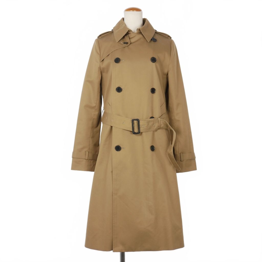 【美品】HYKE ベージュ ダブルブレスト トレンチコート 2way ライナー HYKE ベージュ ダブルブレスト トレンチコート ウールライナー付き