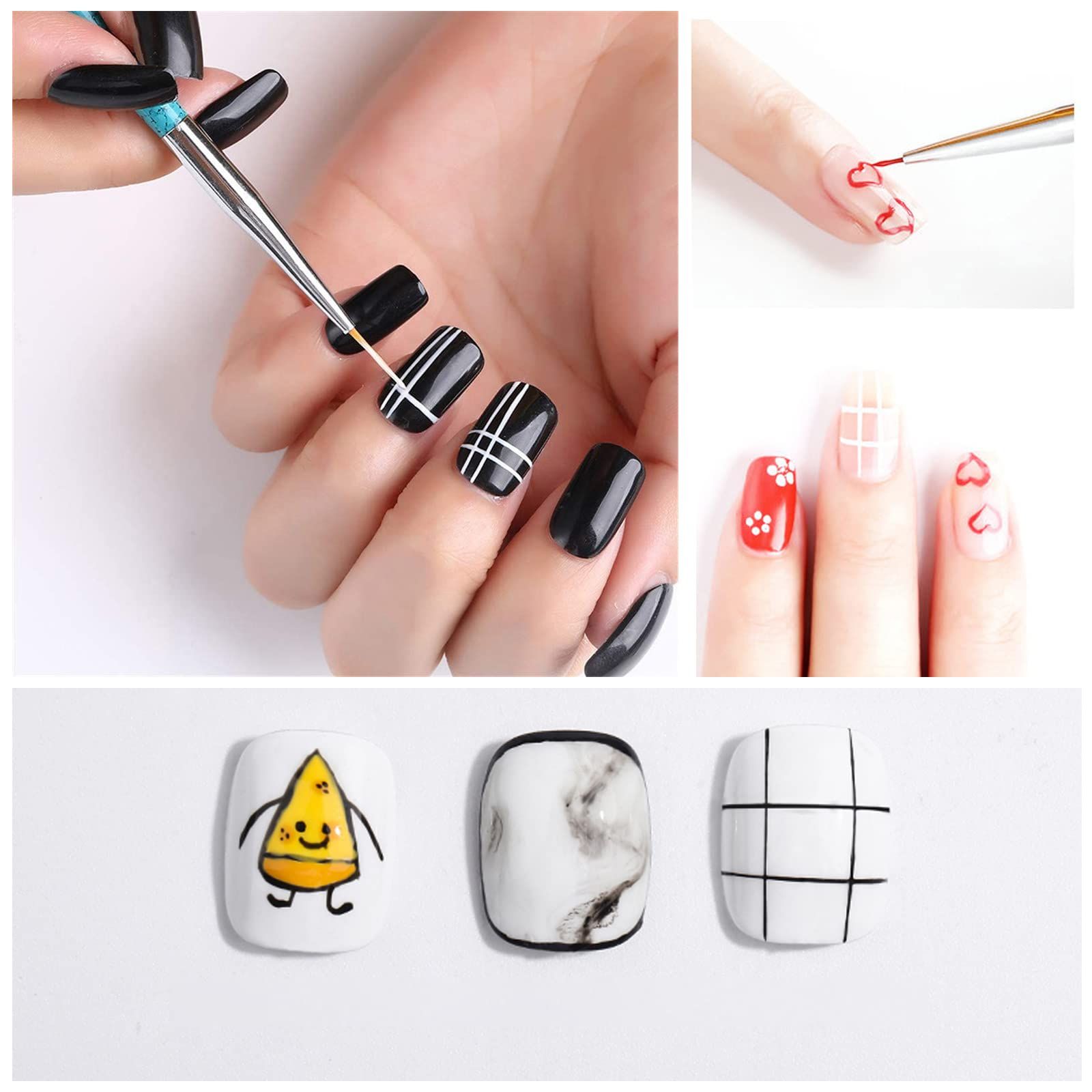 ネールアートペン 3本セット ネイル筆 極細 ネイルアートライナー