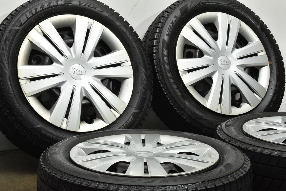 超バリ溝 VRX3付き】ダイハツ タント 純正 14in 4.5J +45 PCD100 