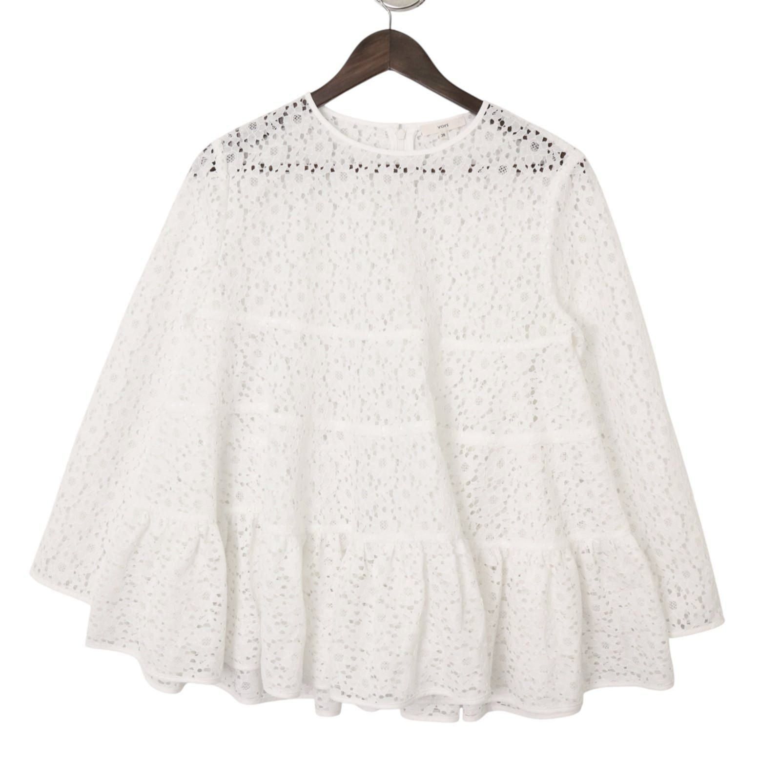 yori フロッキーレースティアードブラウス 2025AW＊ - メルカリ