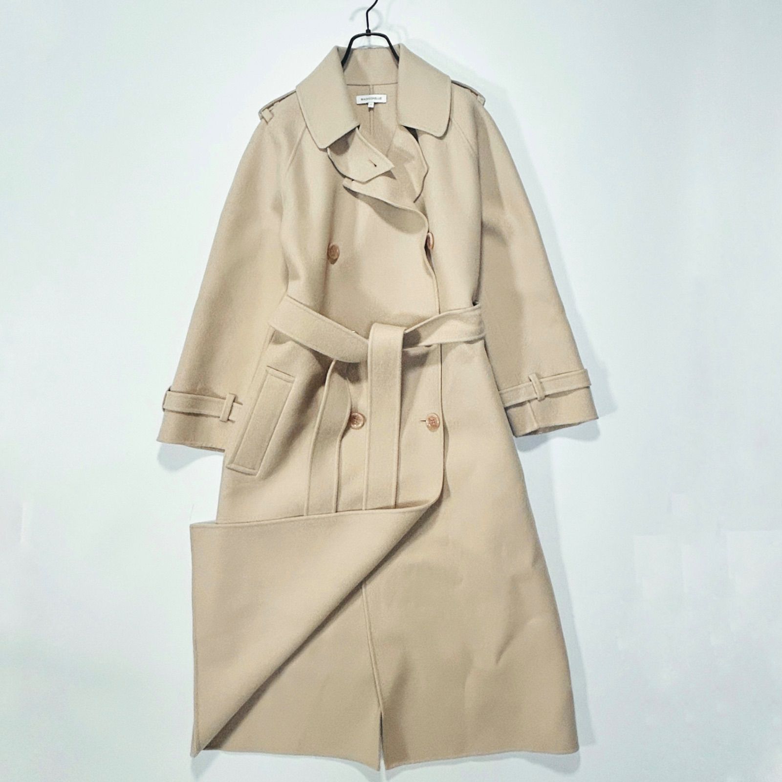 MADISON BLUE マディソンブルー ウールメルトン ベルベット トレンチ