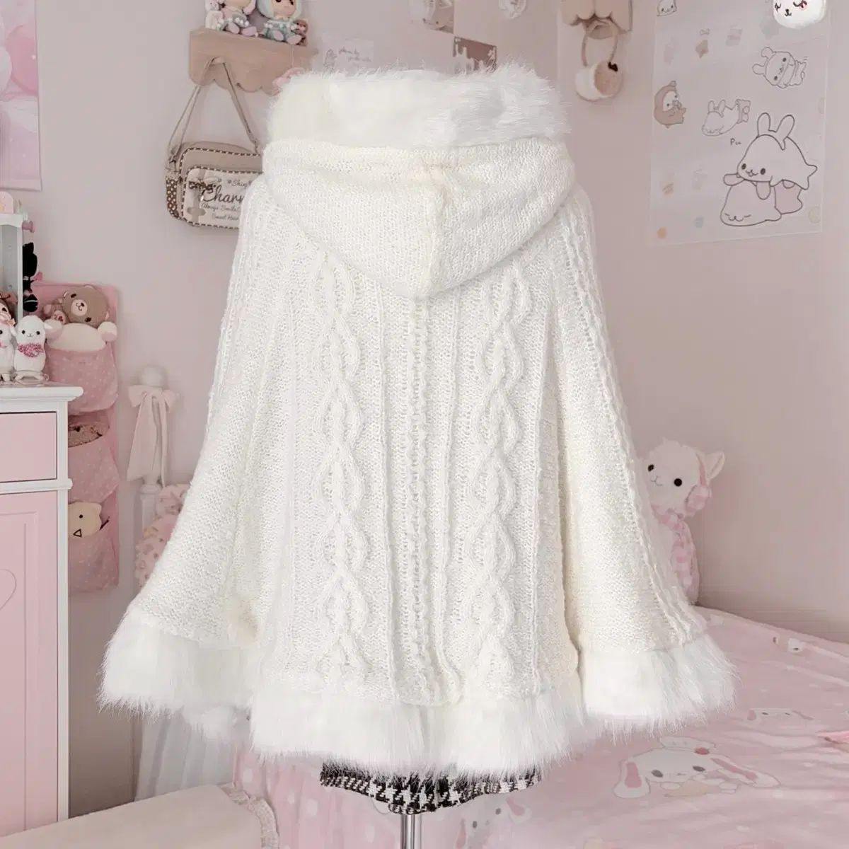 クラシック LIZ LISA ファー ニット ポンチョ 姫ギャル ラブリー 量産