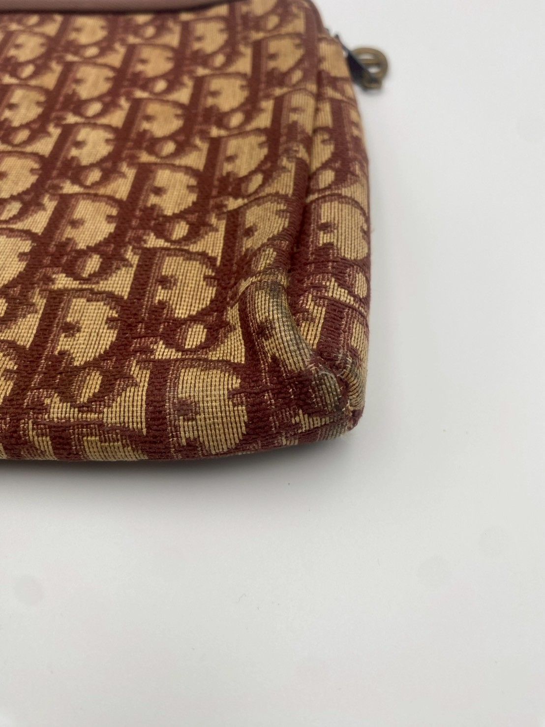 Christian Dior ディオール トロッター柄 ジャガードキャンバス×レザー