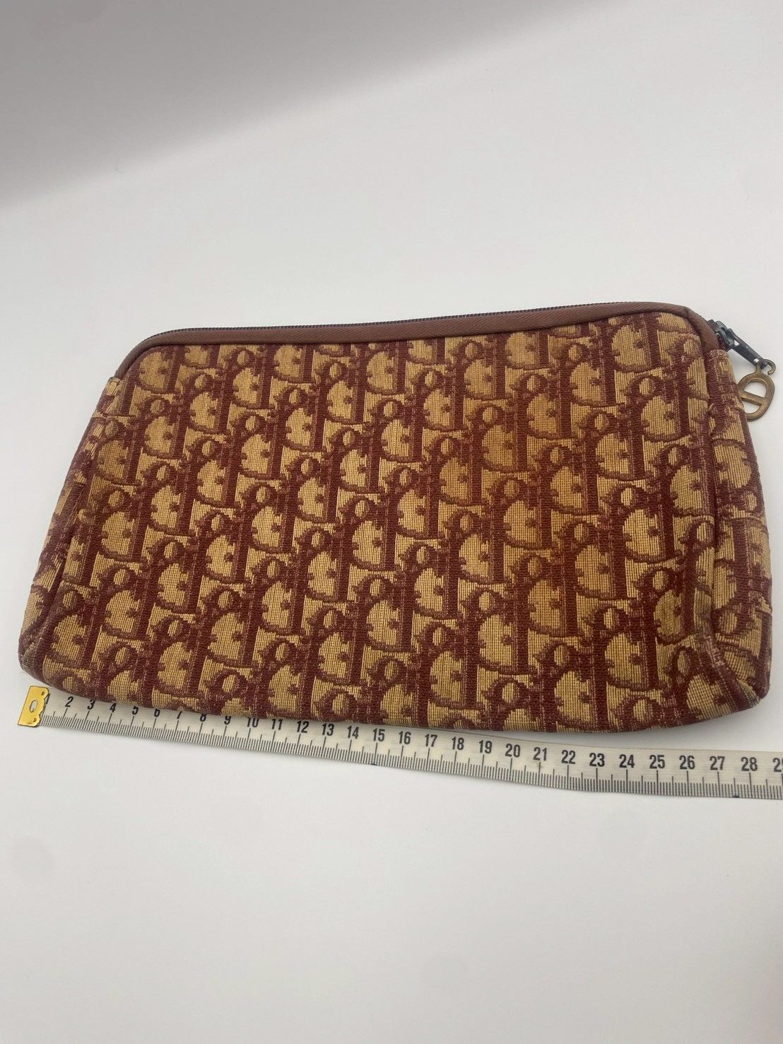 Christian Dior ディオール トロッター柄 ジャガードキャンバス×レザー