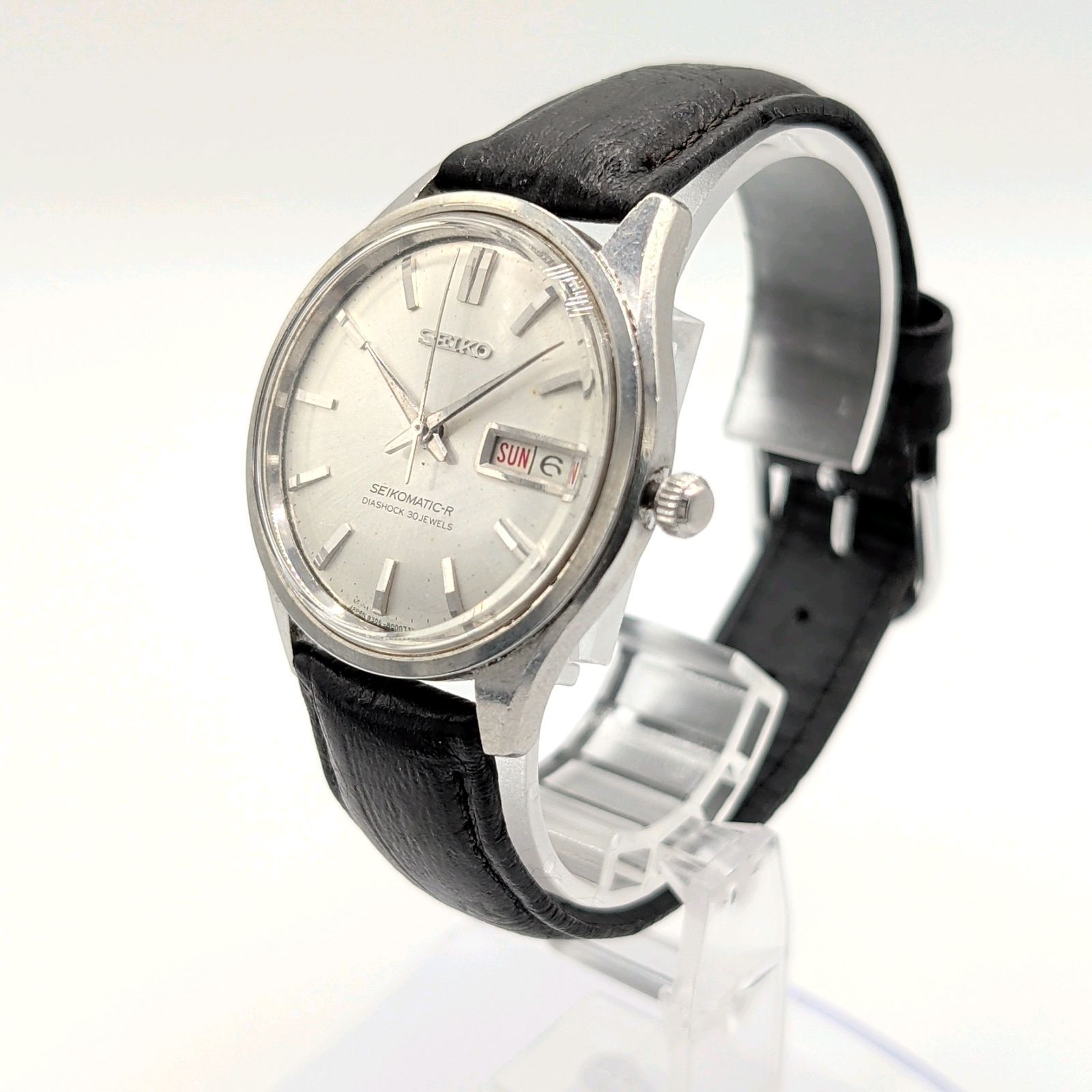 ◎SEIKO セイコー SEIKOMATIC-R 8306-8000 腕時計 シルバー文字盤 自動 