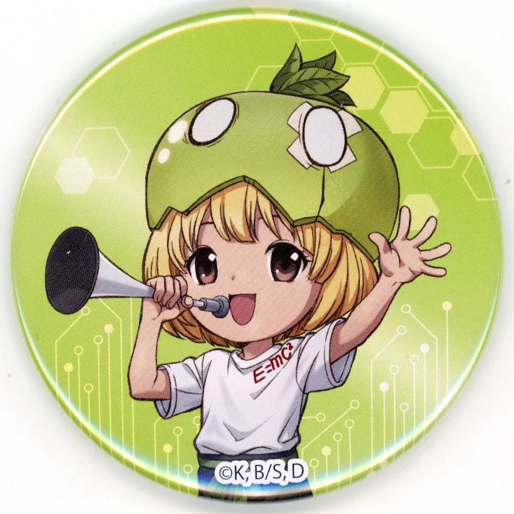 中古】バッジ・ピンズ スイカ 描き下ろし缶バッジ 「Dr.STONE×ローソン