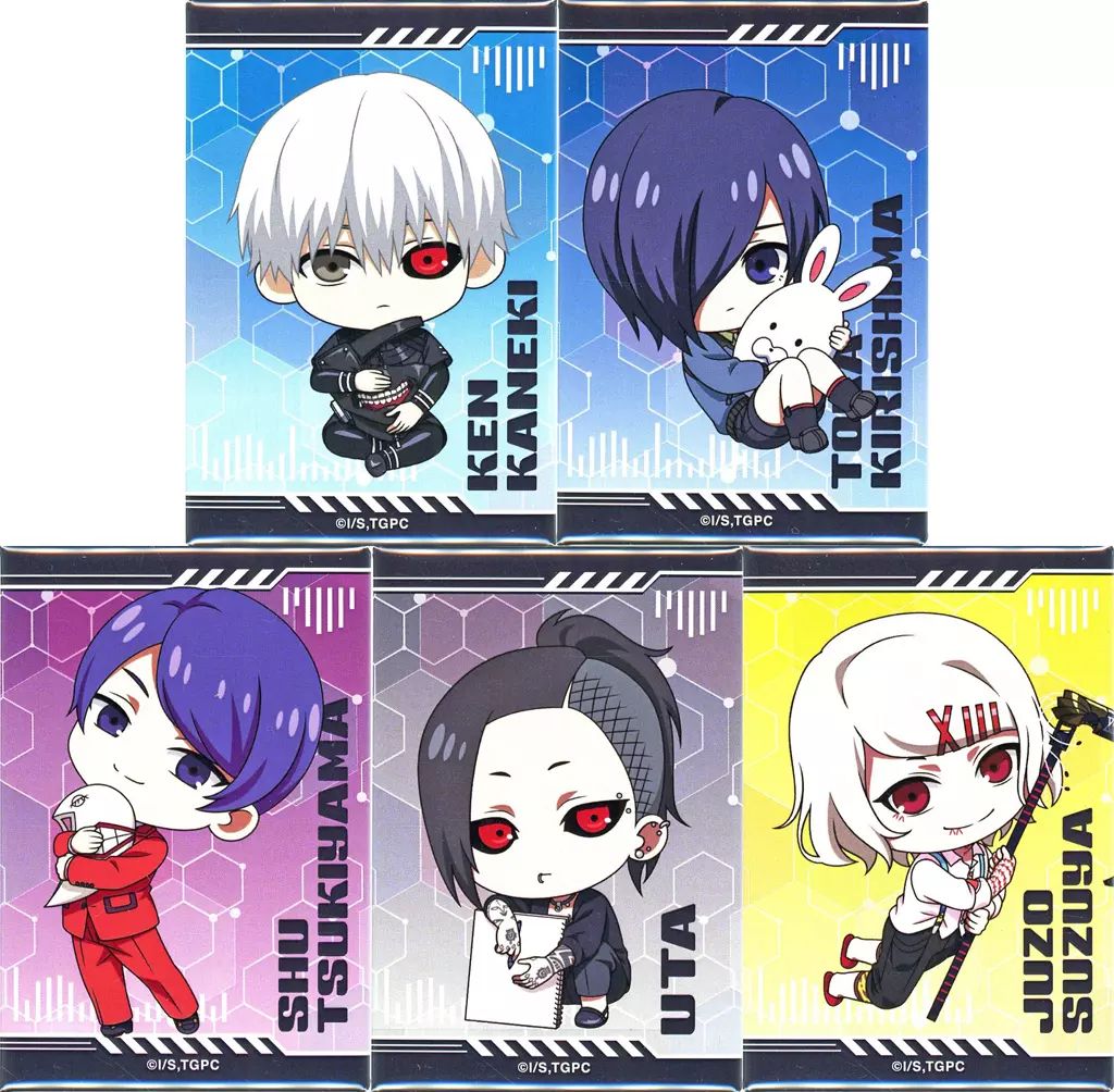 中古】バッジ・ビンズ 全5種セット 「TVアニメ 東京喰種トーキョー