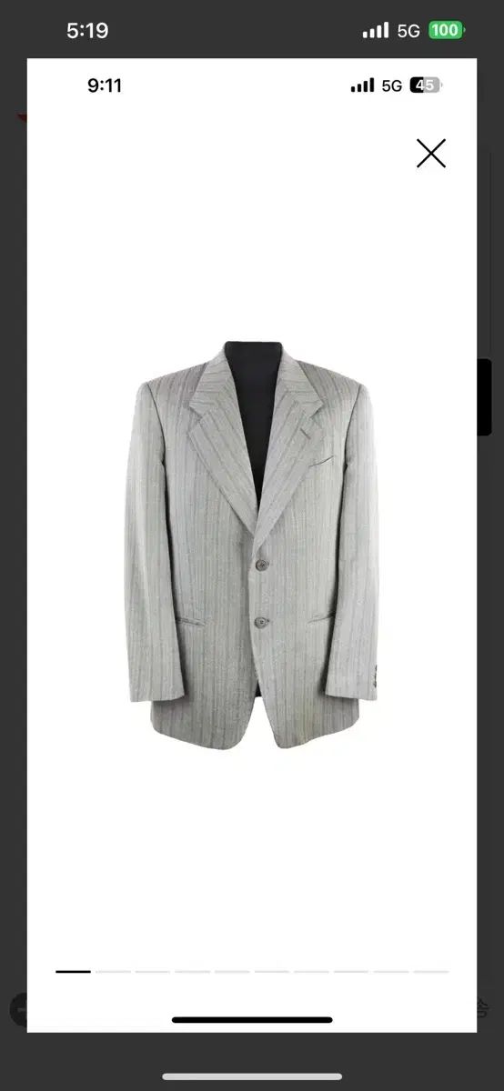 GIORGIO ARMANI(ジョルジオアルマーニ) ワイアドラペル グレー