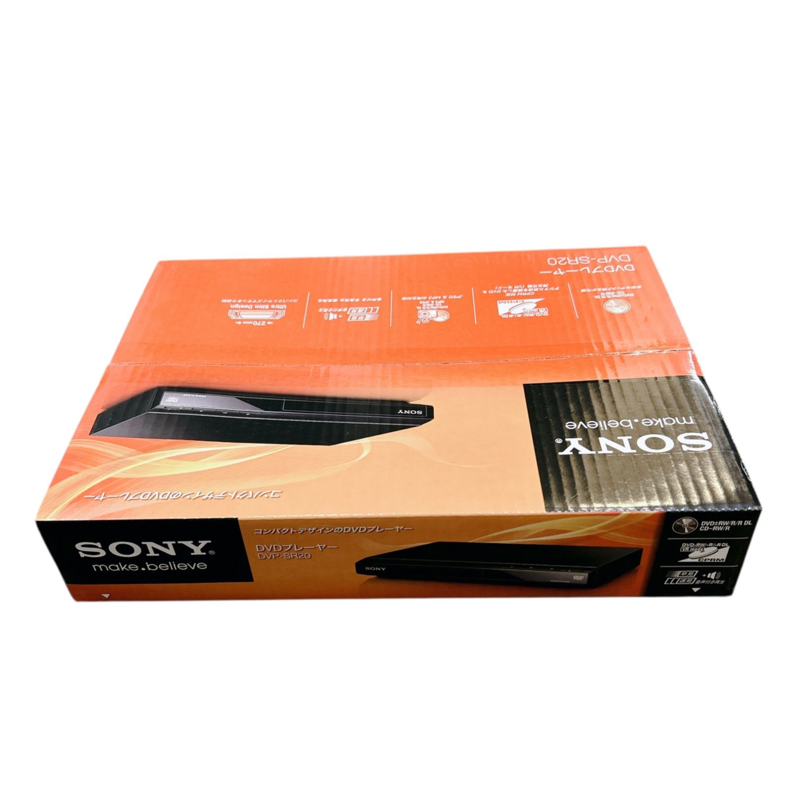 SONY DVDプレーヤー　新品未使用　DVP-SR20 SONY DVDプレーヤー DVP-SR20 - メルカリ
