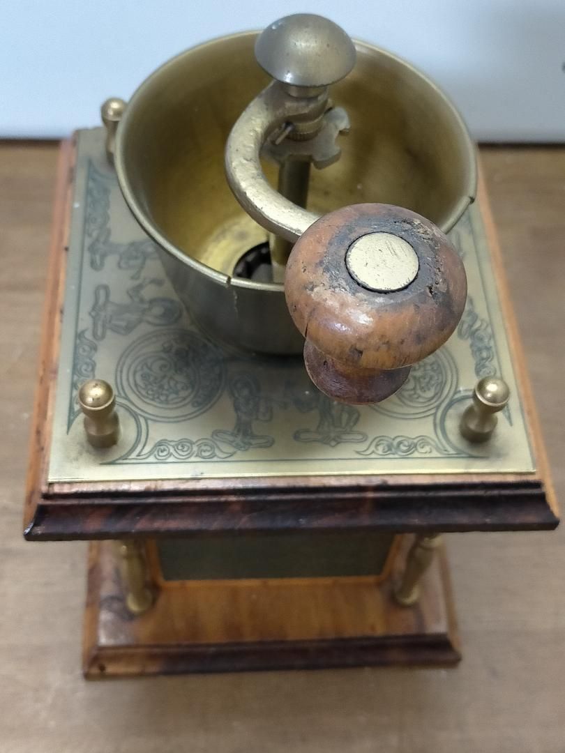 アンティーク ITALY 木製 珈琲 手挽きコーヒーミル 250402-2T - メルカリ