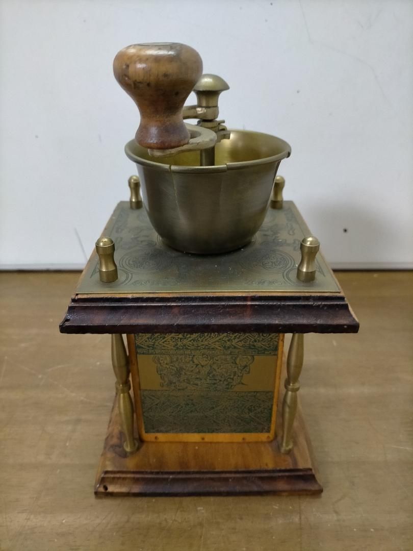 アンティーク ITALY 木製 珈琲 手挽きコーヒーミル 250402-2T - メルカリ