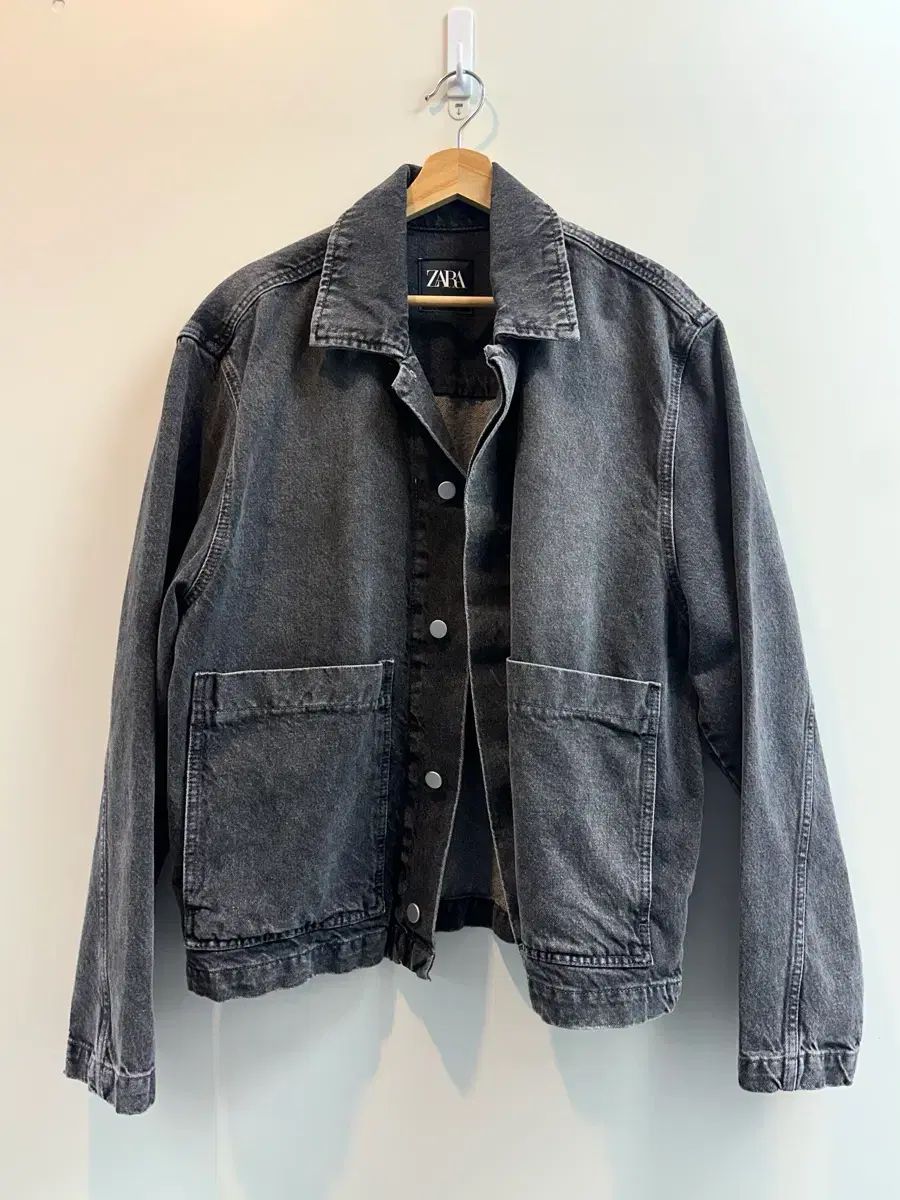 ZARA クロップドフィット デニム ジャケット 24FW (XL 新品) - メルカリ