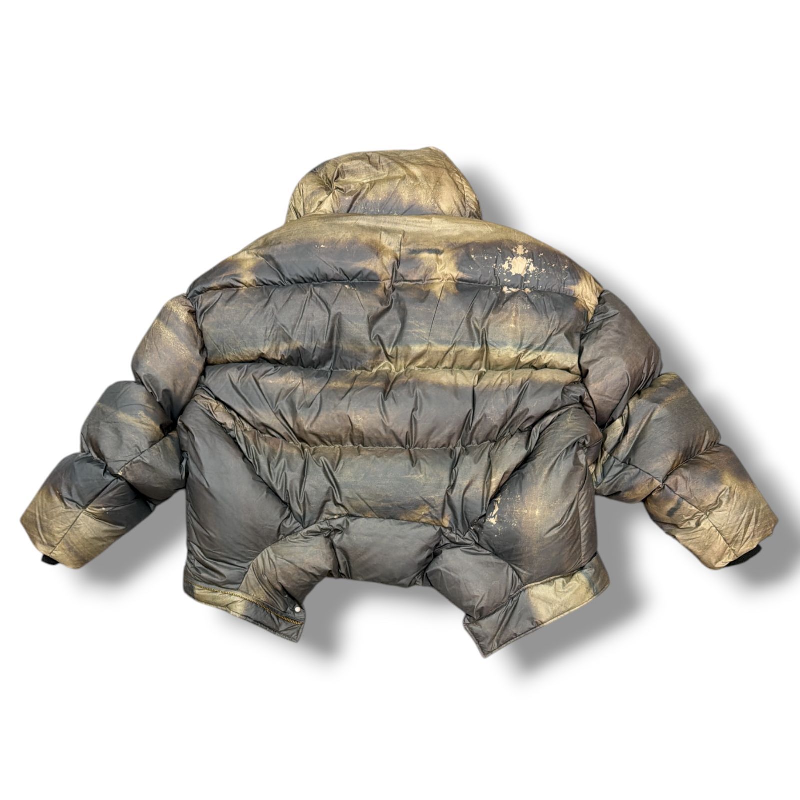 未使用 Feng Chen Wang 24AW FCW BROWN PRINTED DOWN JACKET プリント