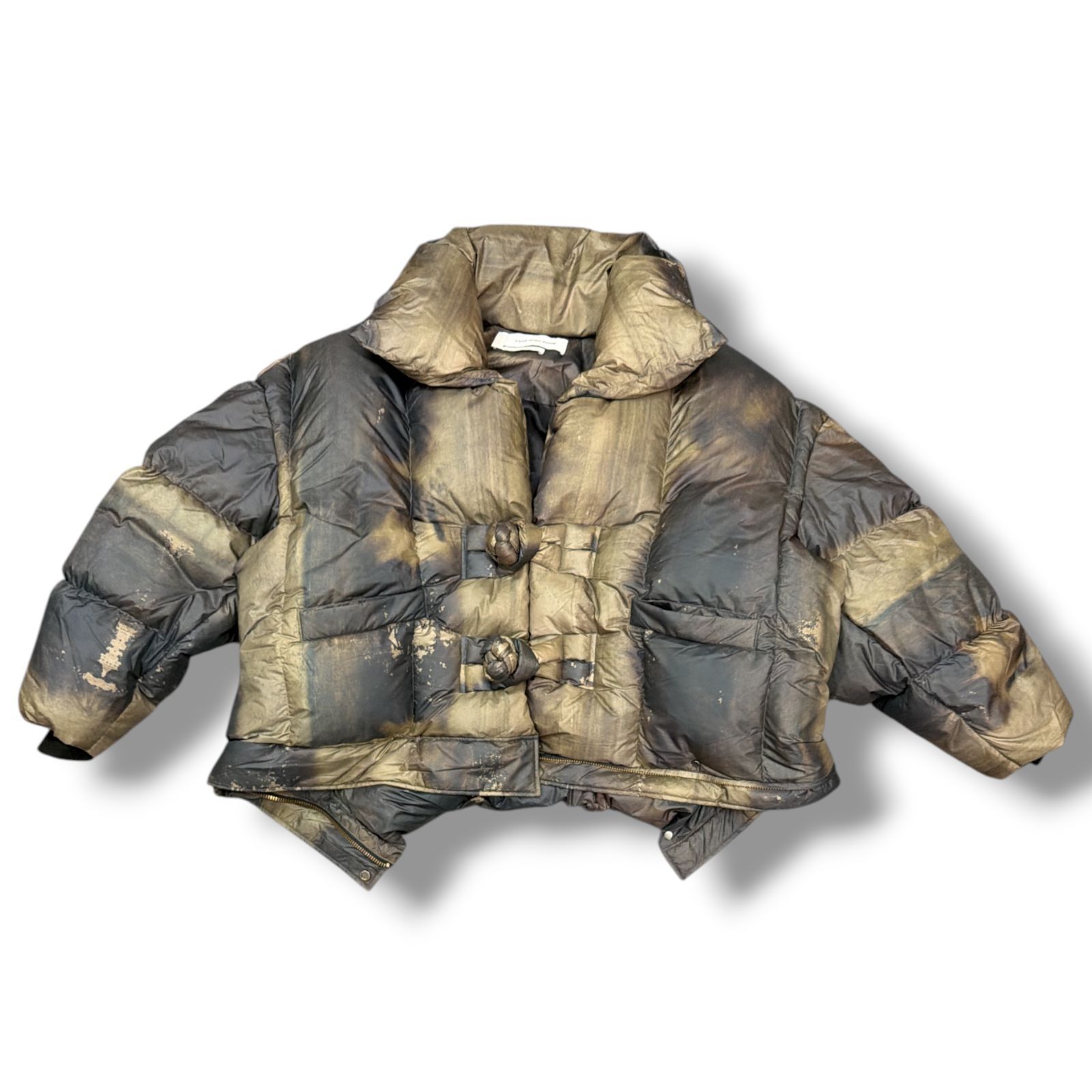 未使用 Feng Chen Wang 24AW FCW BROWN PRINTED DOWN JACKET プリント