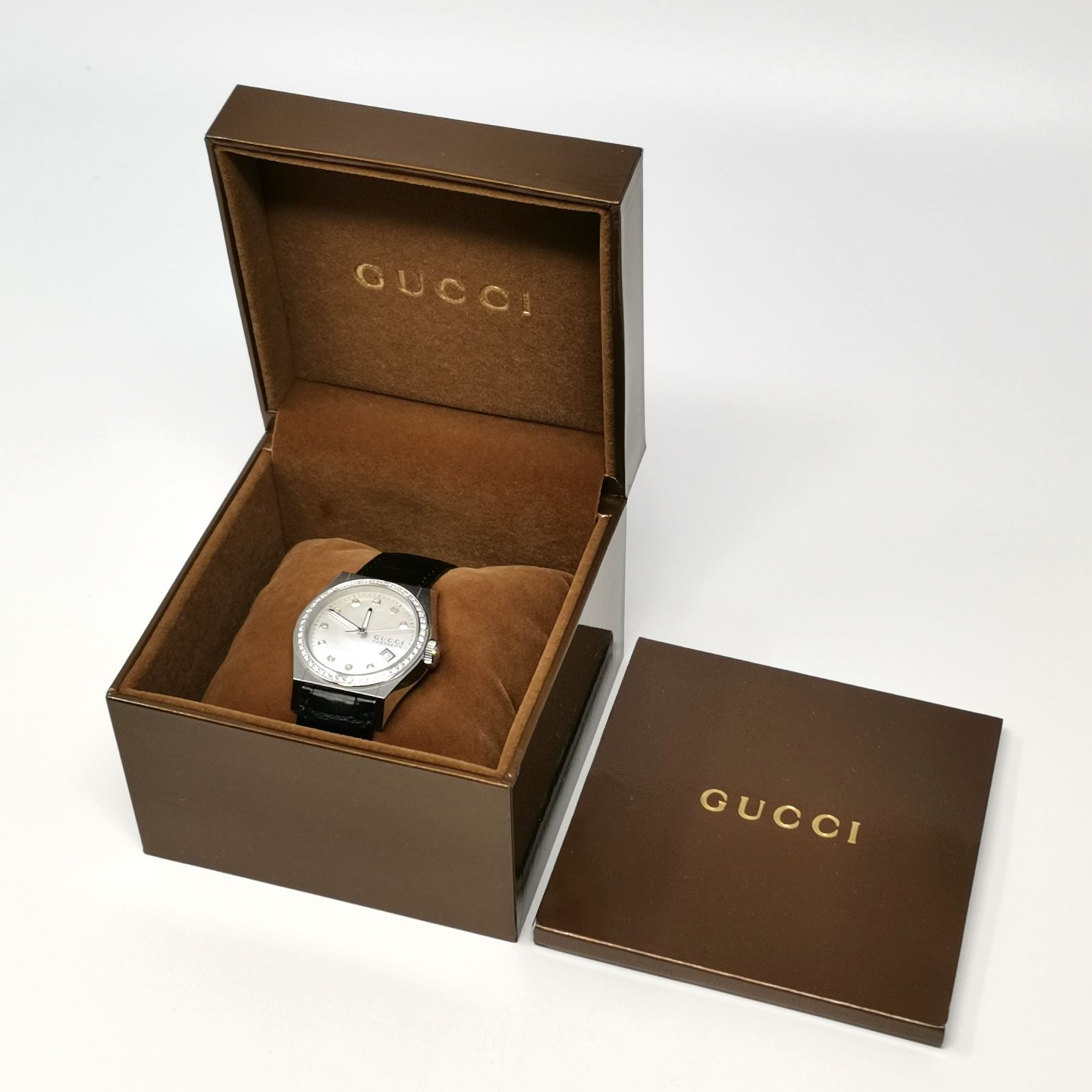 稼動品 GUCCI PANTHEON グッチ パンテオン ダイヤベゼル 10Pダイヤ