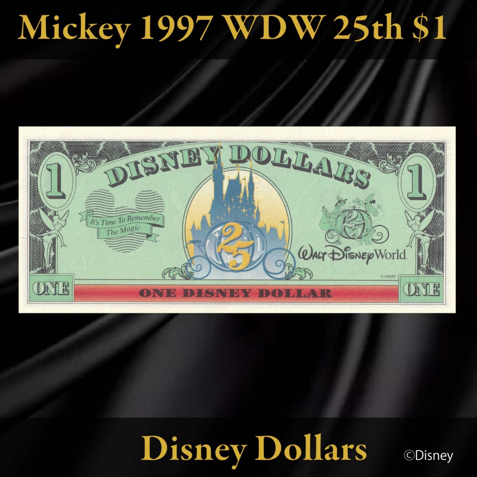 ディズニーダラー 1997年 1ドル ミッキー／WDW25周年 シリーズA - メルカリ