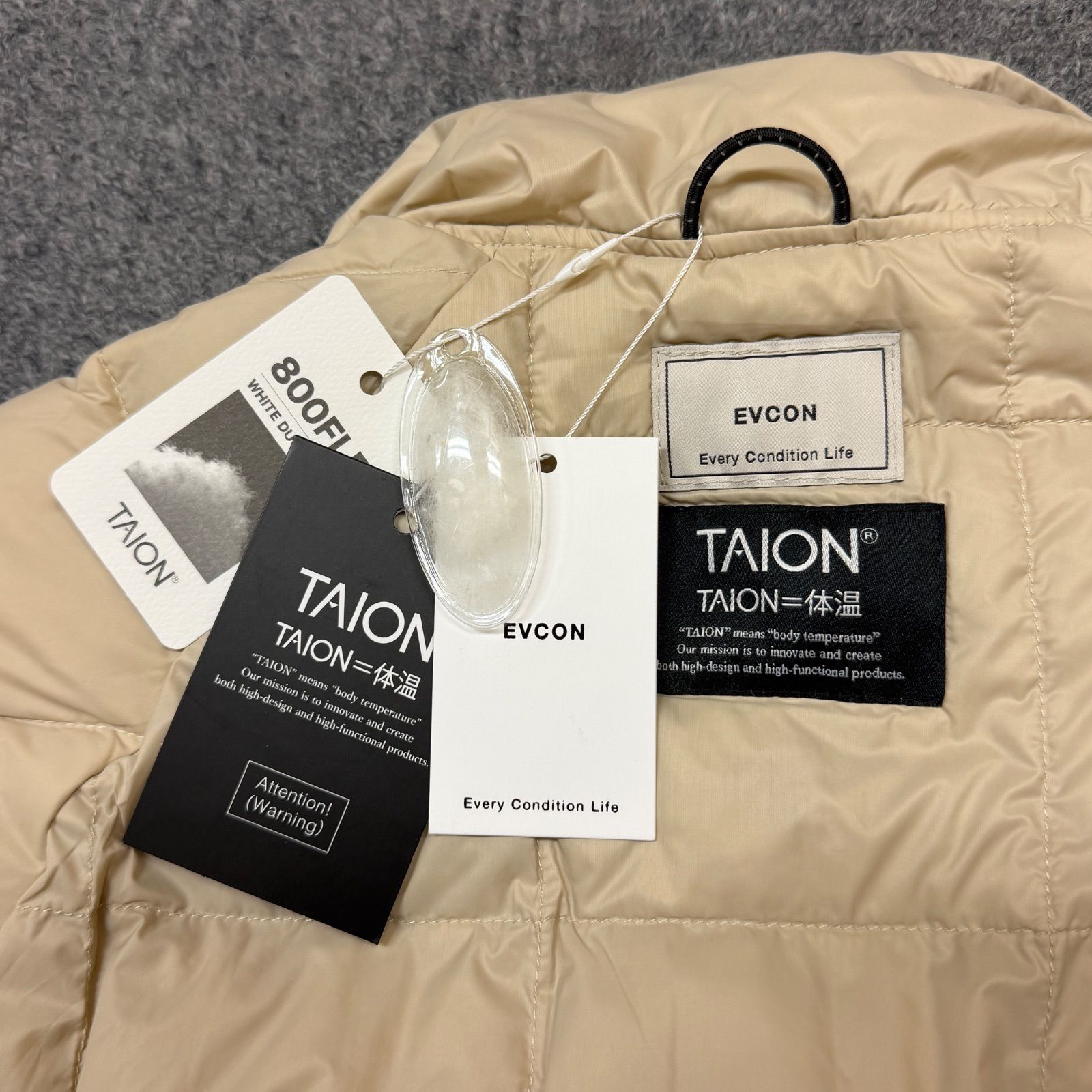 参考上代44000円 未使用 EVCON × TAION 24AW TAION DOWN COACH JACKET