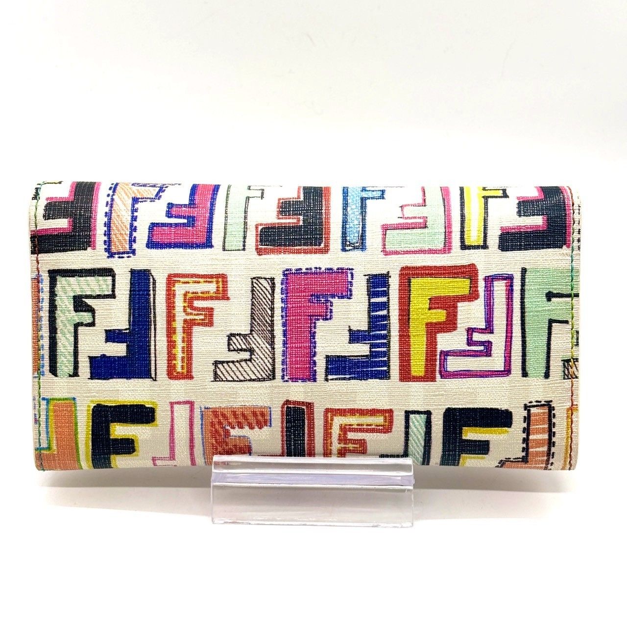 FENDI 二つ折り財布 マルチカラー FFロゴ FENDI 二つ折り財布 マルチカラー FFロゴ FENDI 二つ折り財布 マルチ