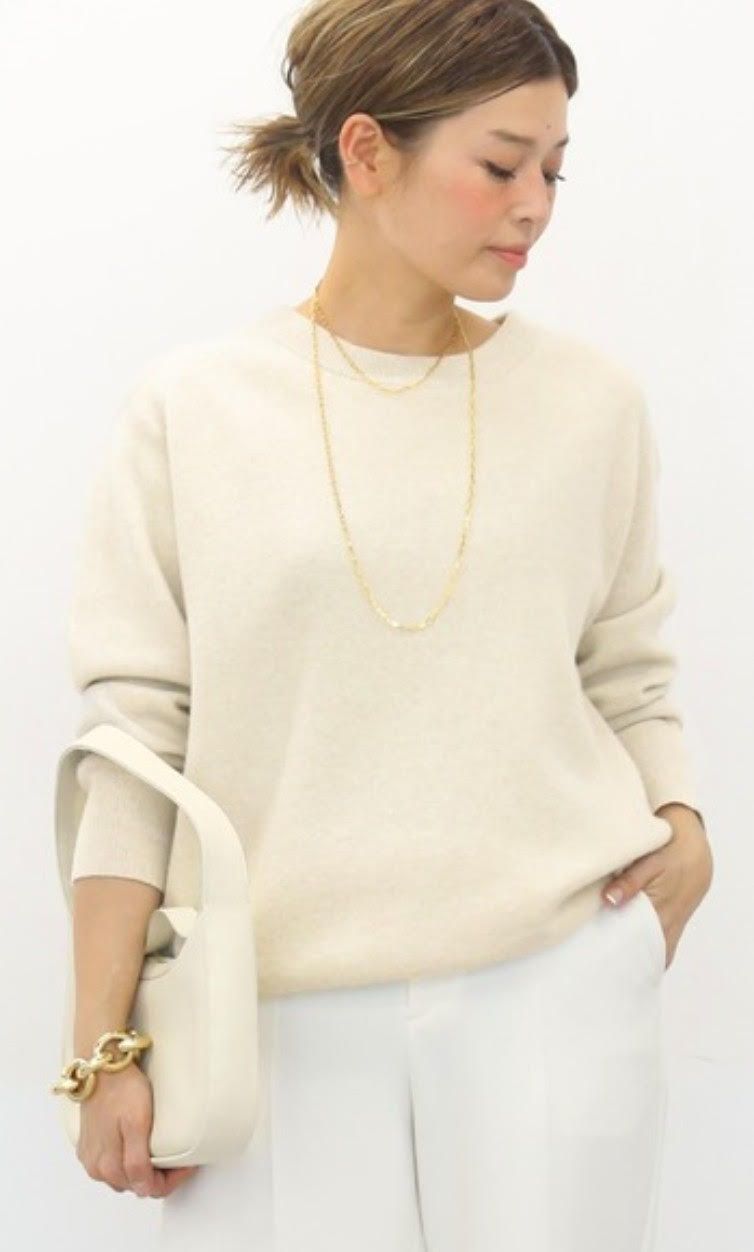 カシミヤ100★クルーネック ドゥーズィエムクラス DEUXIEME CLASSE - カシミヤ100☆クルーネック ドゥーズィエムクラス