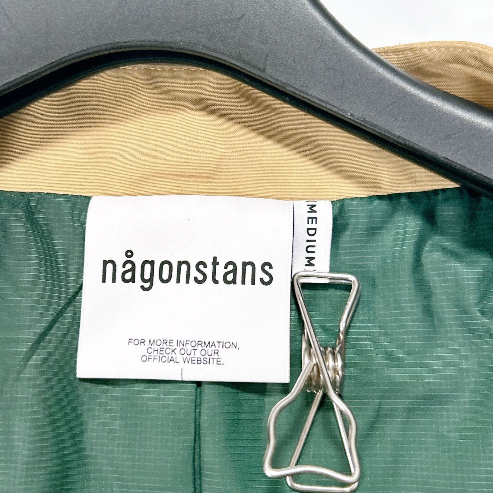 美品 nagonstans ナゴンスタンス ミクロッティオックス ノーカラー 