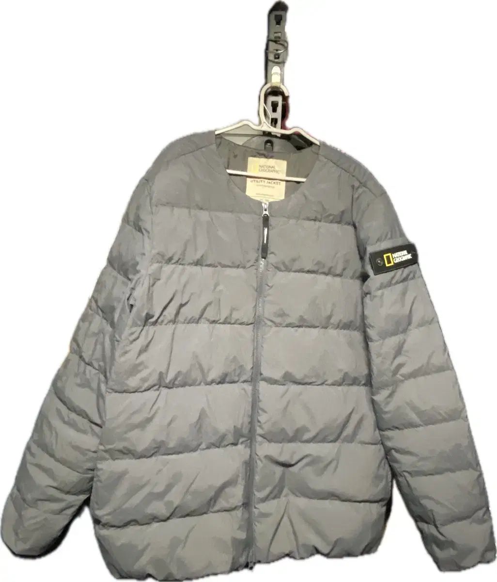 XL グレー ナショナルジオグラフィック ユーティリティ 軽量 ダウン ジャケット