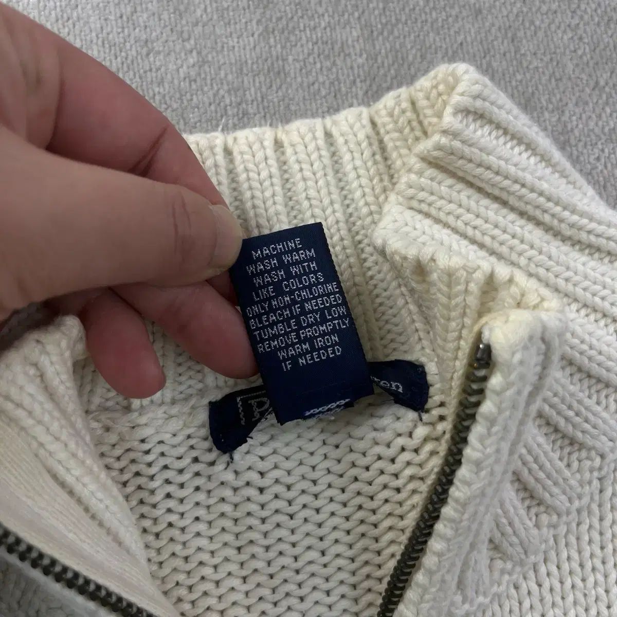 W 95 ポロラルフローレン 星条旗 ハーフジップ ニット - メルカリ