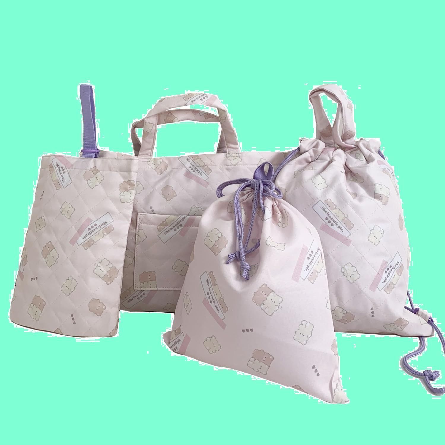 【在庫セール】袋 シューズバッグ 入園セット 入学準備 入園準備 入学セット 男の子 女の子 入園入学準備 4点セット 入園入学 N-SCHOOLSET4SET レッスンバッグ ストリームマーケット