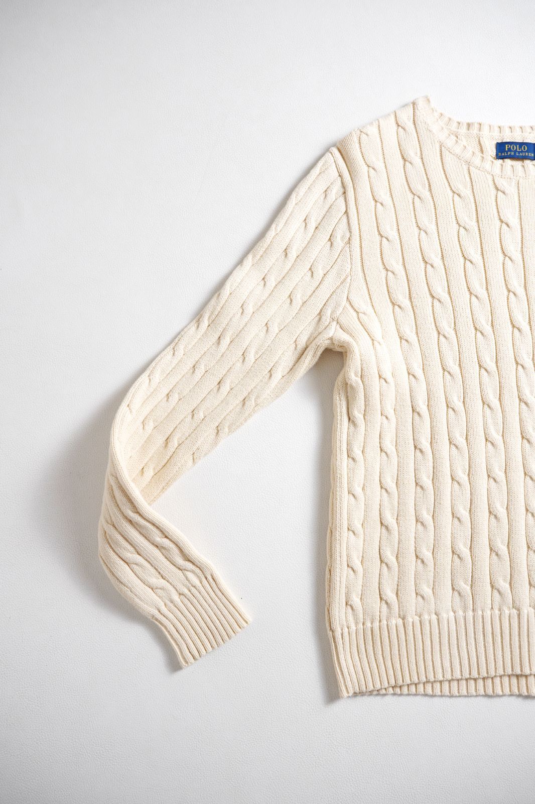 920t*美品 POLO RALPH LAUREN ポロラルフローレン コットン ケーブル