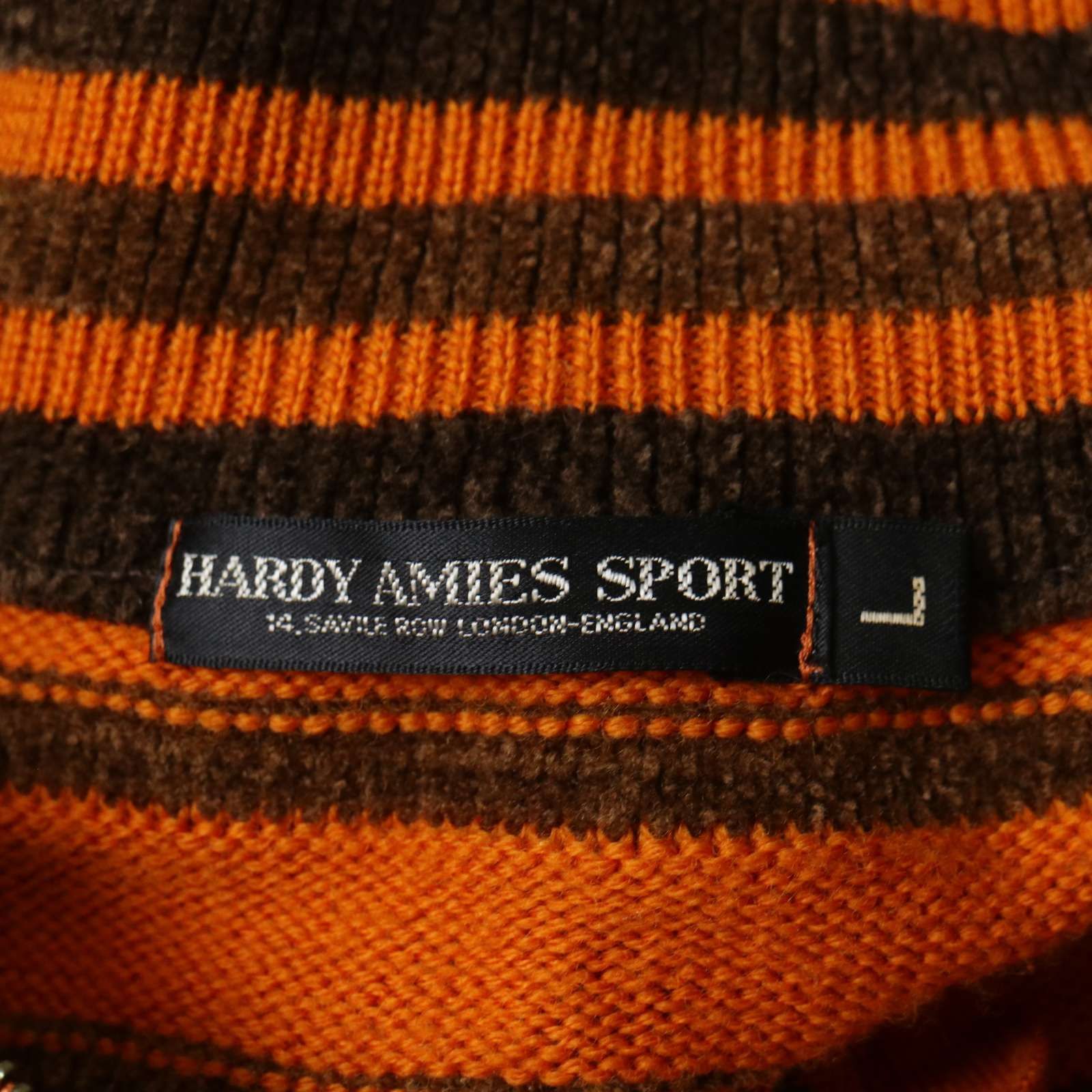 3316【激レア・美品】ハーディエイミス ビッグ刺繍バックロゴ ニットブルゾン 3316【激レア・美品】ハーディエイミス ビッグ刺繍バックロゴ ニット