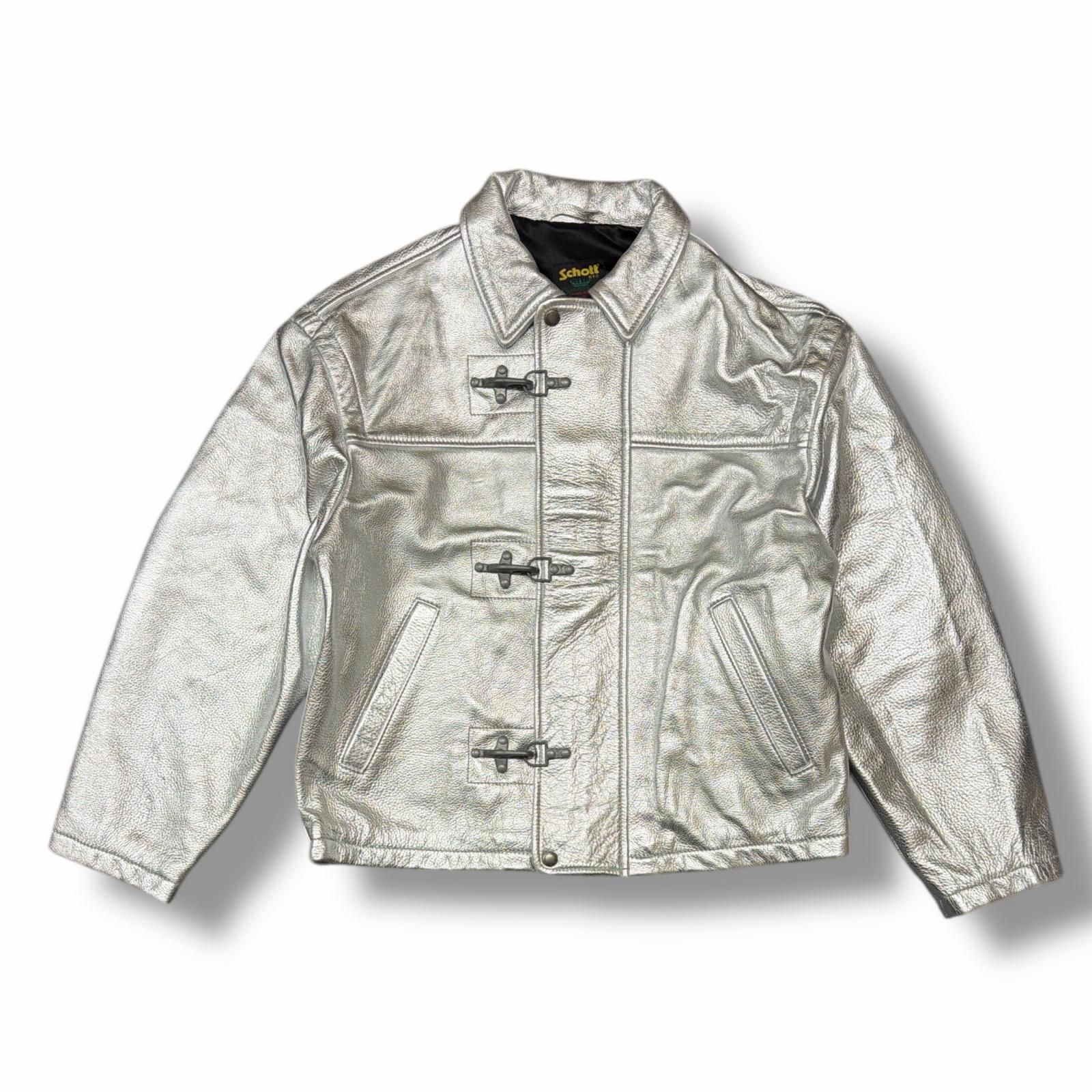 国内正規 未使用 Supreme × schott 25SS Leather Clip Jacket レザー