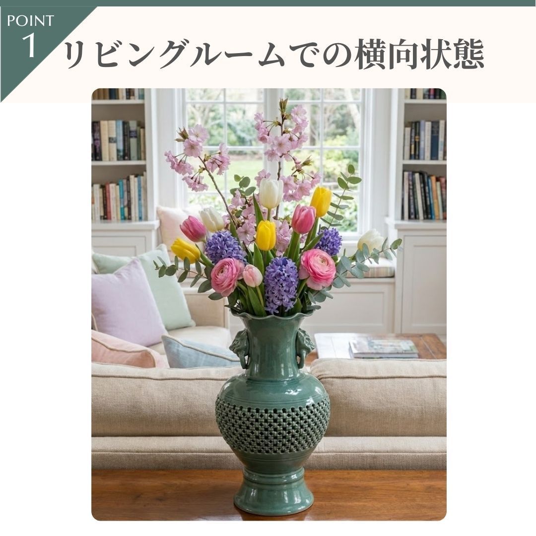 高麗青磁 こうらいせいじ 厳基元作 花壺 花瓶 美術品 骨董品 玄関 居間