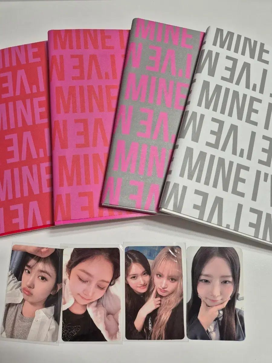 (基本トレカ全て含む+未公開トレカ4種) IVE（アイヴ） MINE アルバム4種 +非公式グッズ