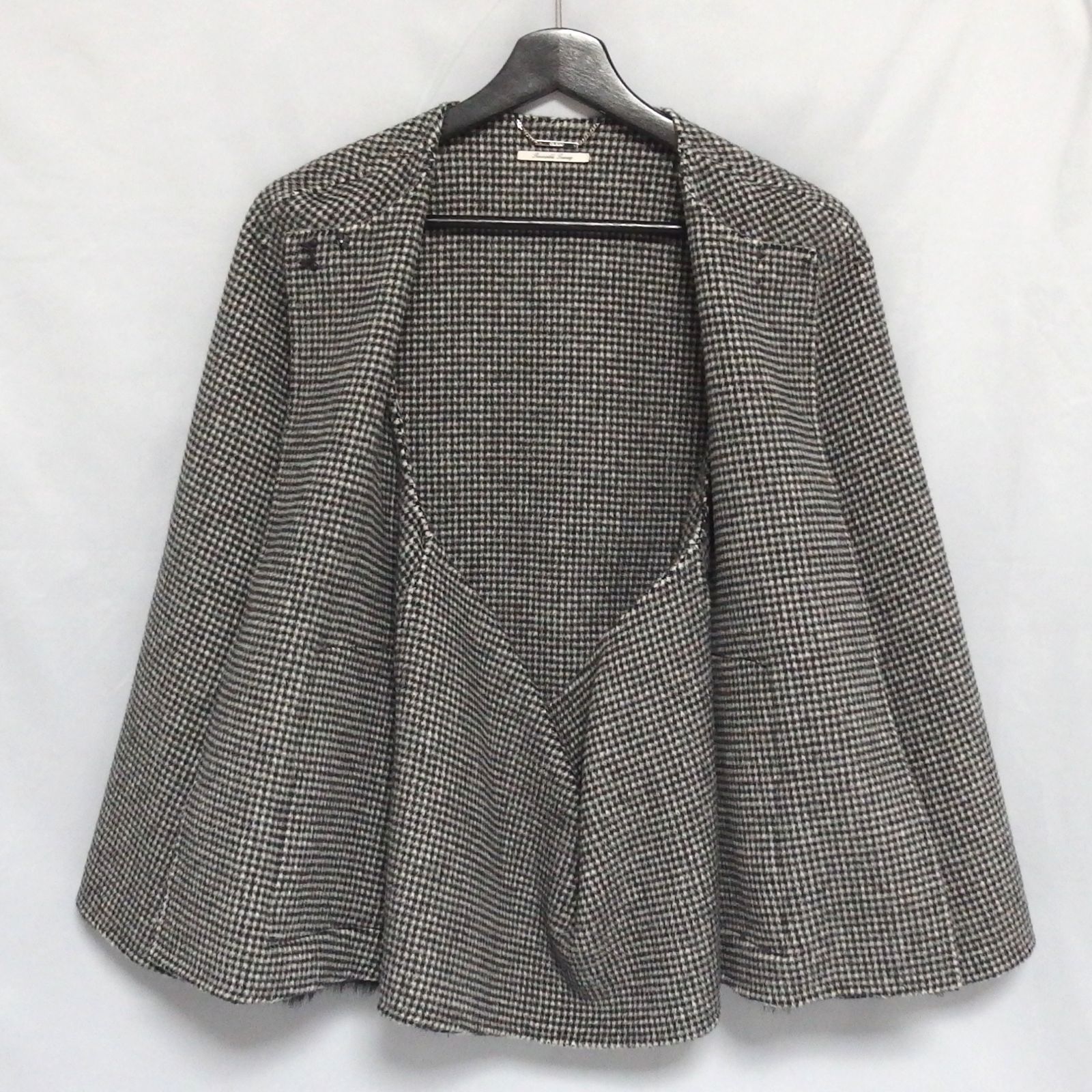 美品☆CELFORD ファーポケット リバーケープジャケット 23AW 黒 セル