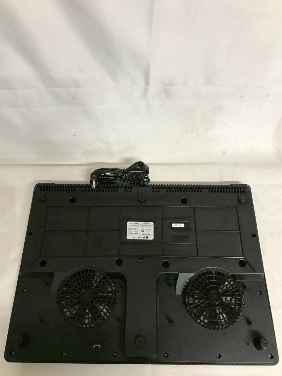 北見市発】ヤマゼン YAMAZEN 山善 2口IH調理器 YEM-W1456(B) 2024年製