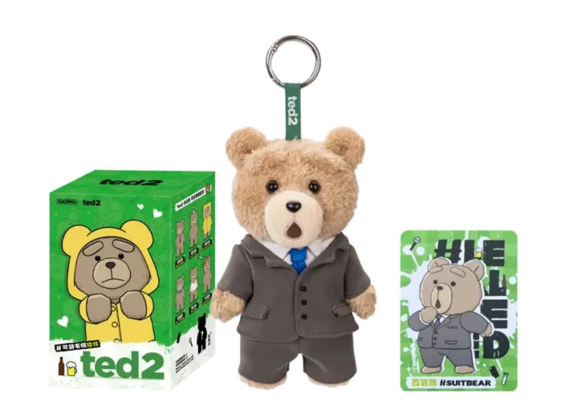 ポップマート Ted2 テディ ベア アクションぬいぐるみペンダント 