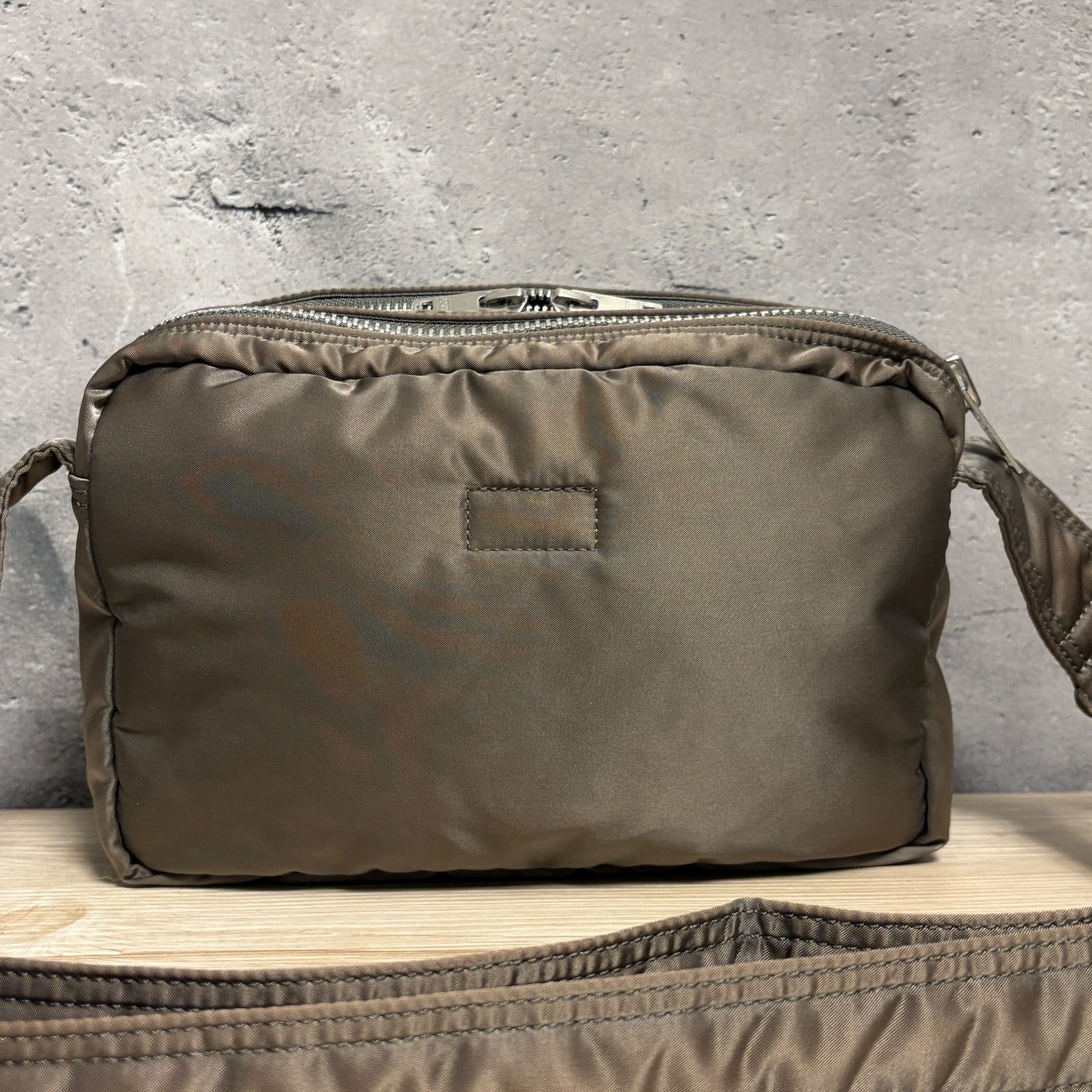 ✨PORTER ポーター タンカー ショルダーバッグ シルバー ナイロン