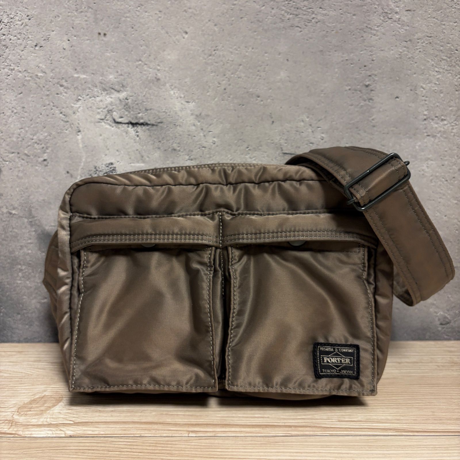 ✨PORTER ポーター タンカー ショルダーバッグ シルバー ナイロン 