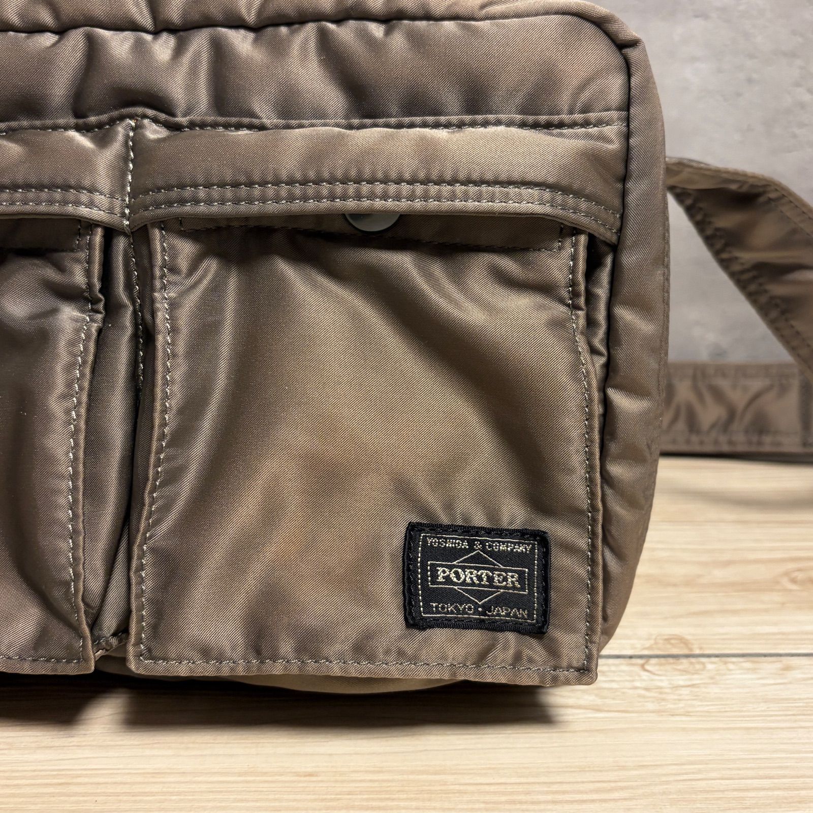 ✨PORTER ポーター タンカー ショルダーバッグ シルバー ナイロン
