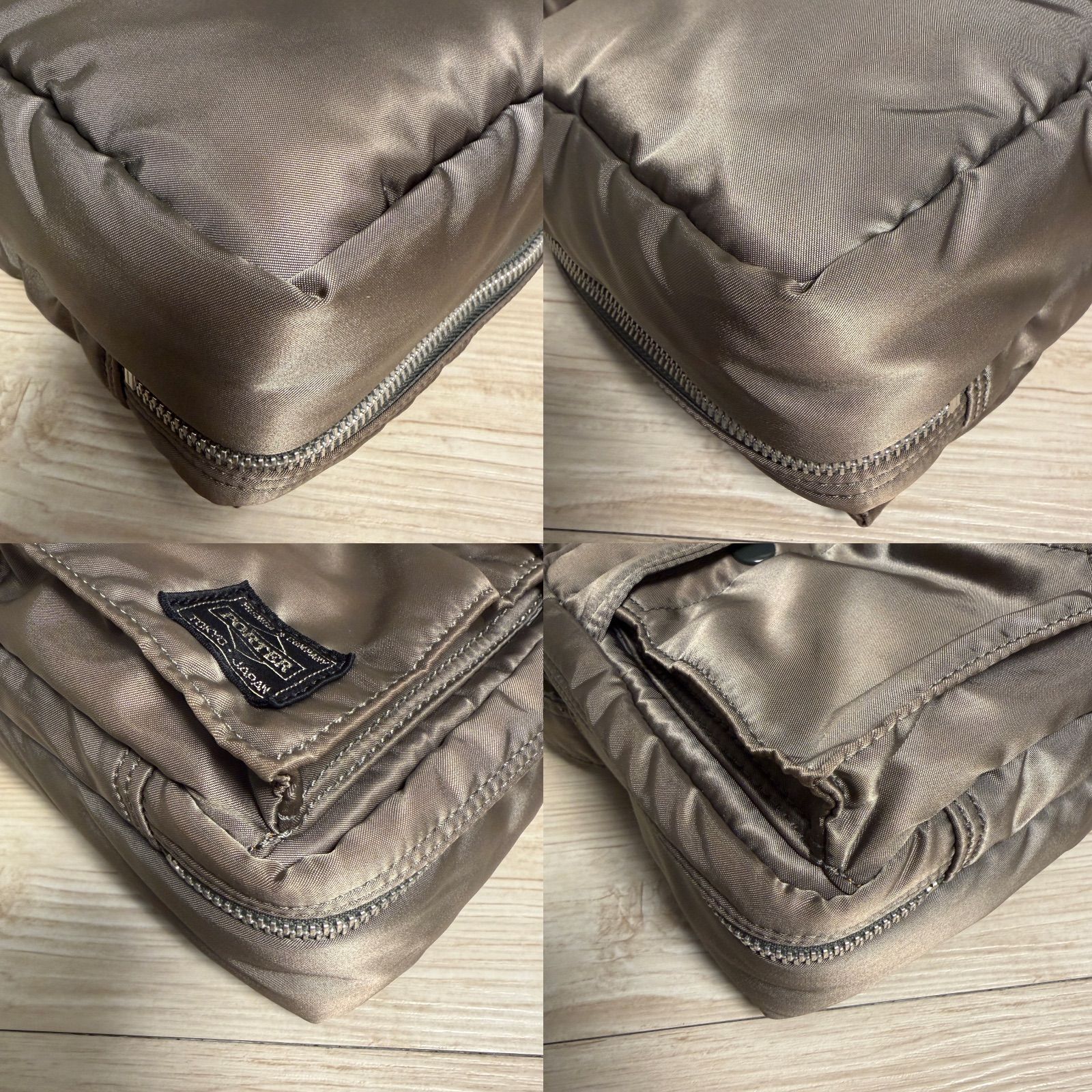 ✨PORTER ポーター タンカー ショルダーバッグ シルバー ナイロン