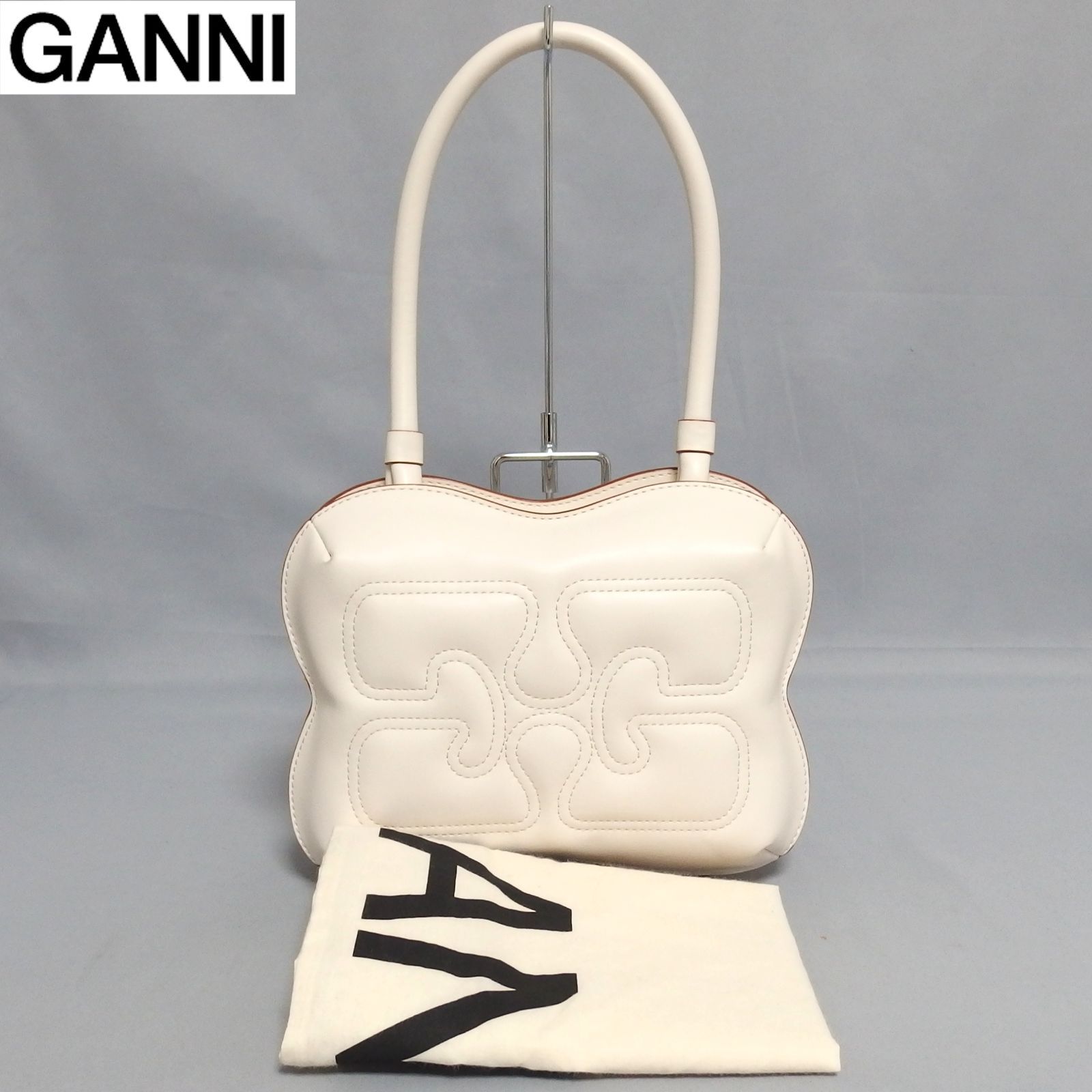 レディース ☆GANNI Butterfly Top Handle Bag A5210 AW23 オフ 