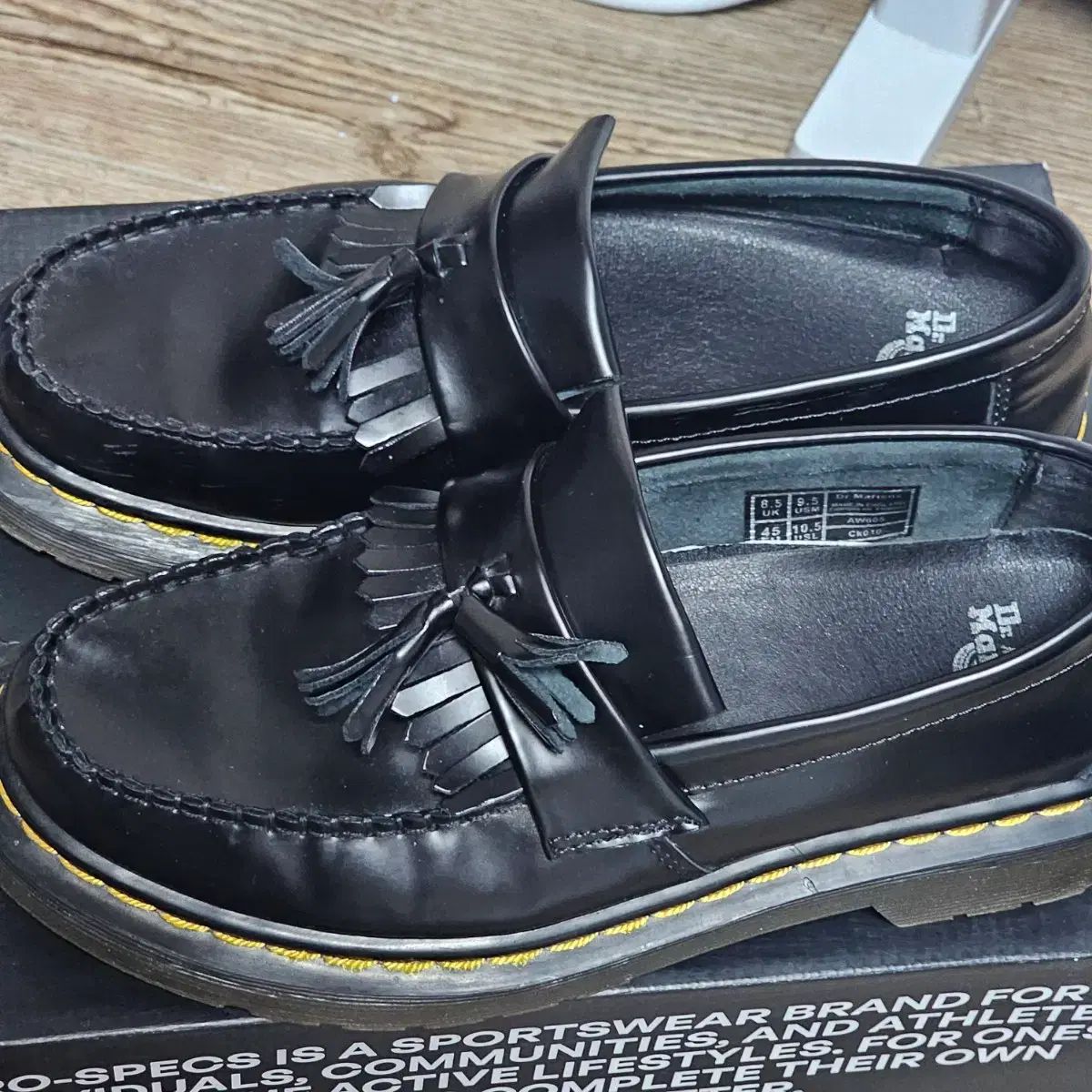 DR. MARTENS ドクターマーチン エイドリアン ブラック ローファー UK8