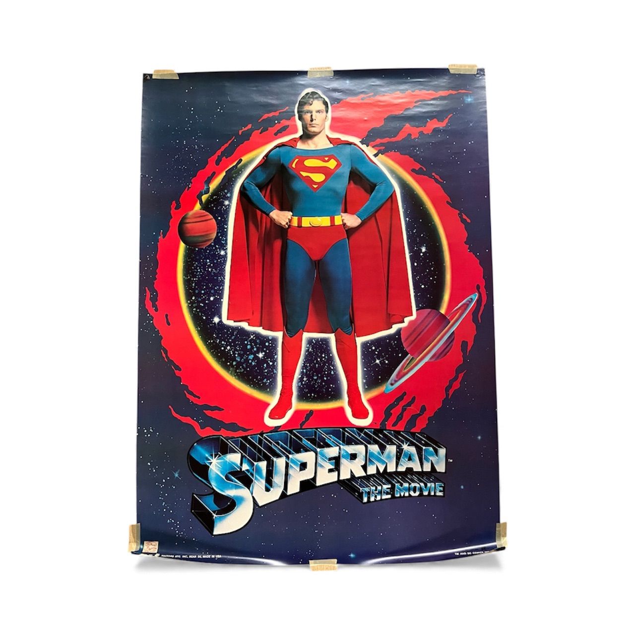 スーパーマンB2 ポスター ビンテージ当時物 - メルカリ