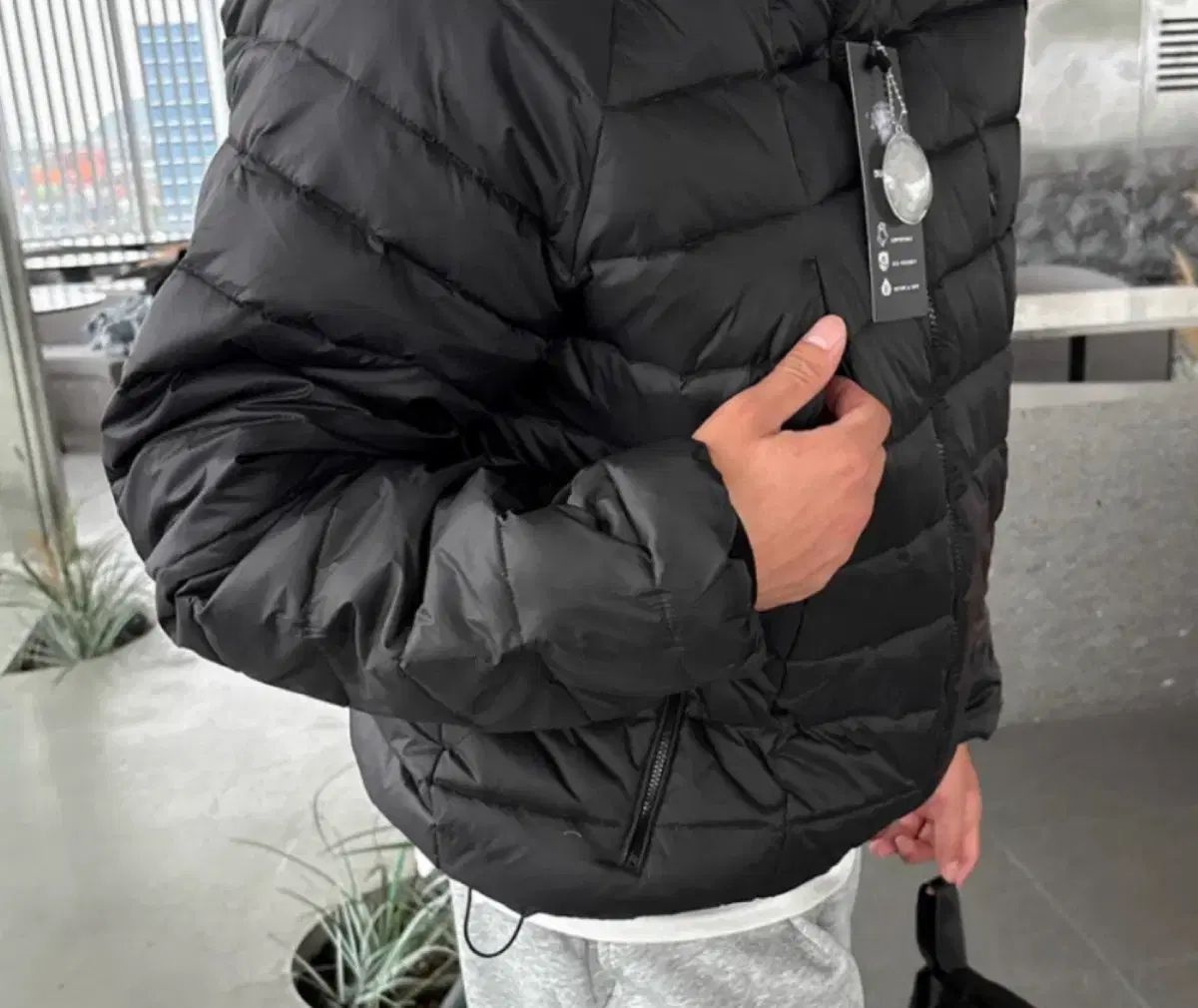 軽量ダウン オーストリッチダウン ブラック L XL 販売済み 2XL 3XL