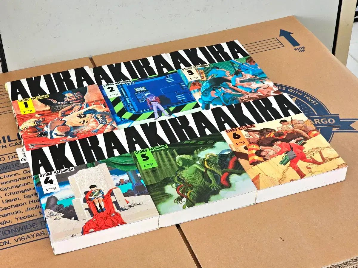 全巻初版 ハガキ チラシ付】AKIRA（アキラ）全6巻 全巻セット 大友克洋